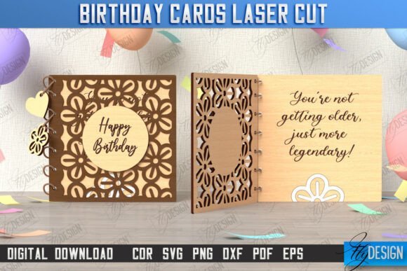 Birthday Card Laser Cut | Greeting Card
