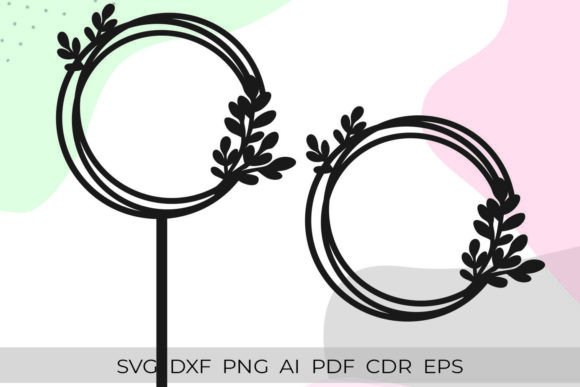 Cake Topper Frame SVG for Birthday Crafts