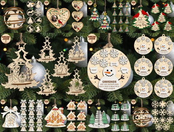 Christmas Ornament Bundle SVG: Your Holiday Craft Solution