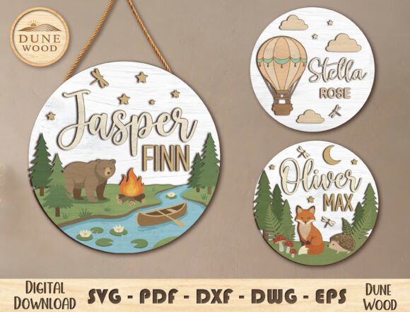 Create Adorable Personalized Nursery Name Sign SVGs