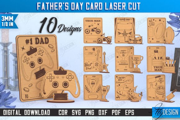 Create Beautiful Laser-Cut Father's Day Cards with This CNC Bundle