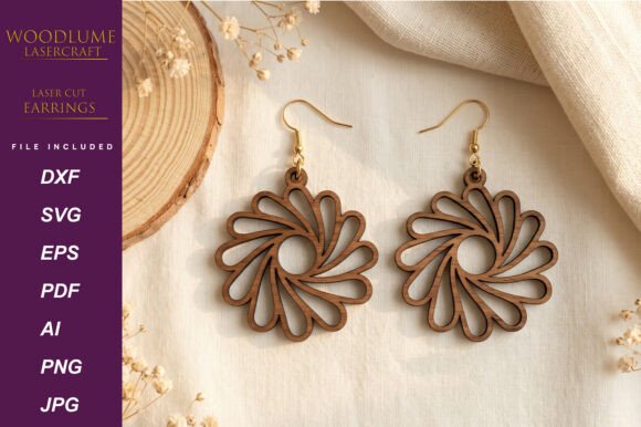 Create Elegant Floral Jewelry with Laser Cut SVG Designs