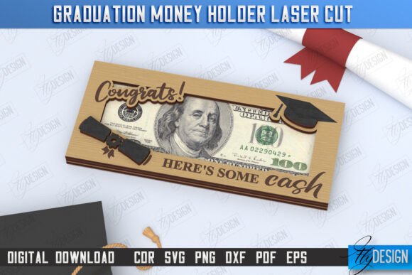 Creative Graduation Money Holder for Laser Cutting Projects