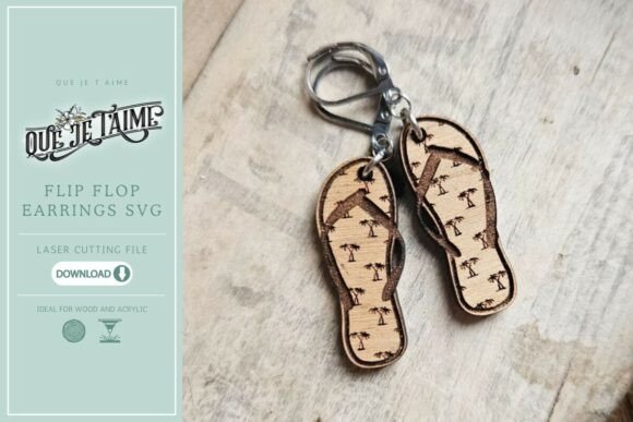 Flip Flop Earrings SVG: Your Summer Design Essential