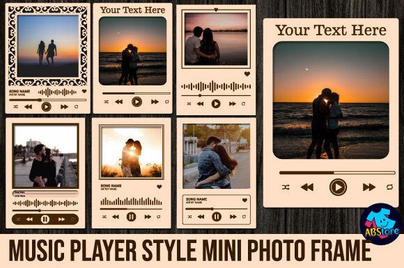 Music Player Style Mini Photo Frame