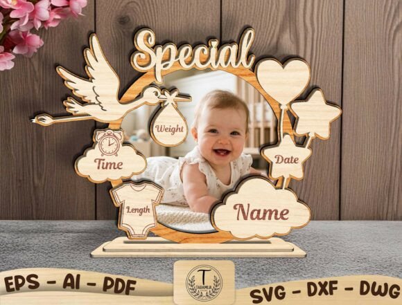 Personalized Baby Birth Stats SVG: A Keepsake Design