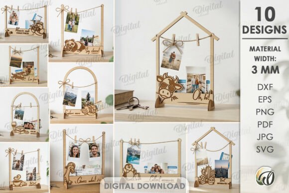 Photo Holders Frames Bundle Lasercut