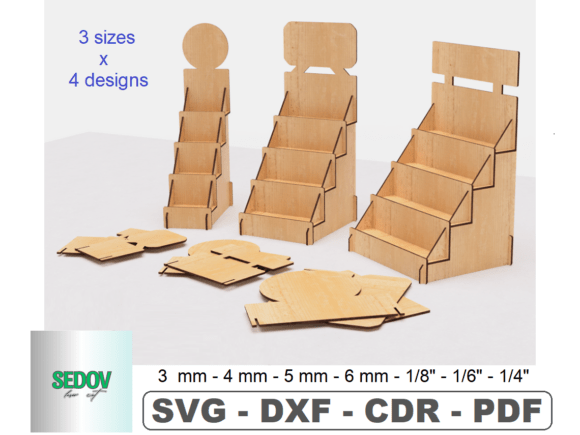 Retail Counter Display Stand Laser Cut